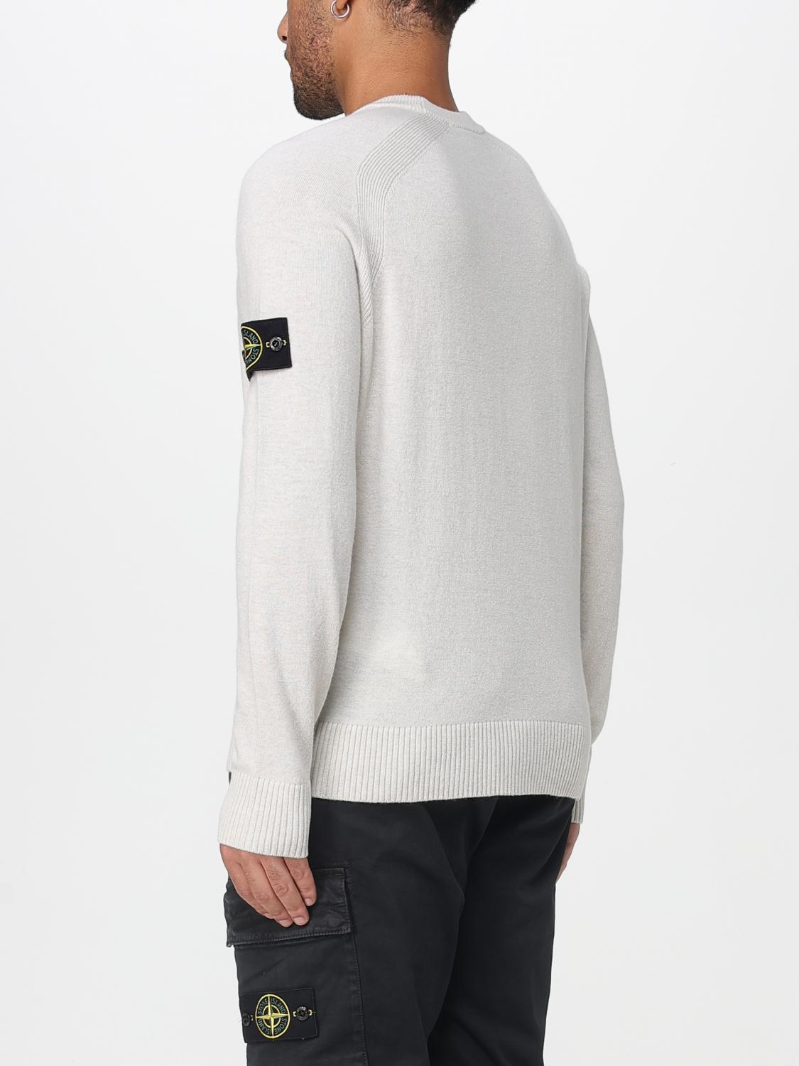STONE ISLAND SWEATER: Sweater men Stone Island, White - Img 3