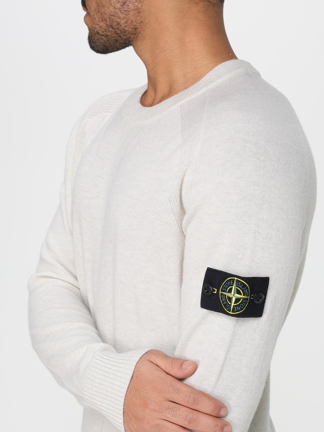 STONE ISLAND SWEATER: Sweater men Stone Island, White - Img 5