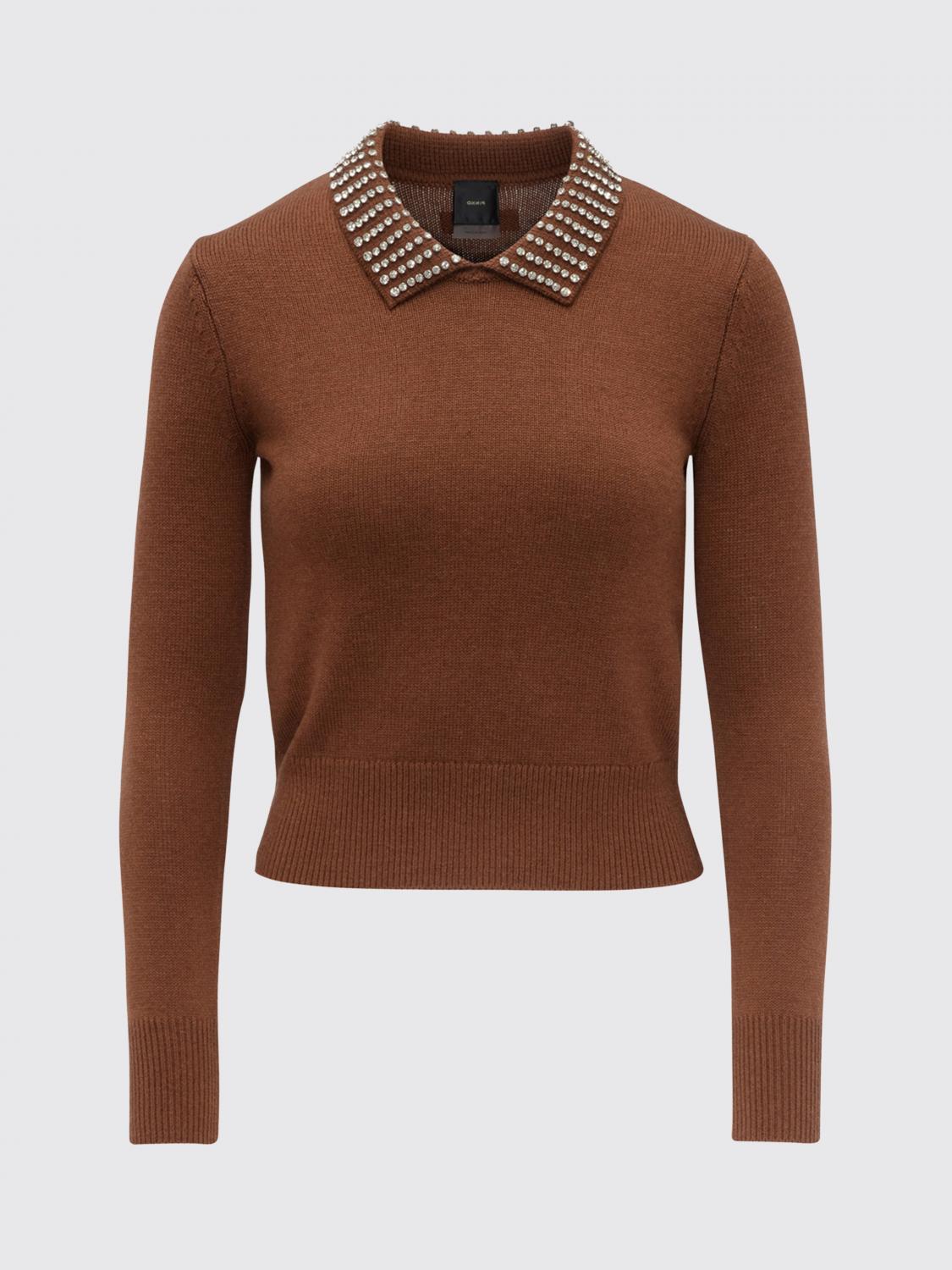 PINKO POLO: Jersey mujer Pinko, Marrón - Img 5