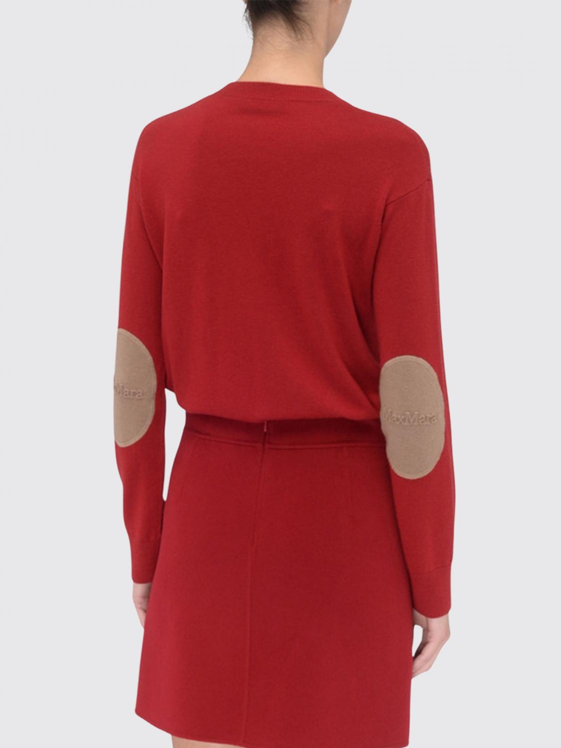 MAX MARA MAGLIA: Pullover basic Max Mara in lana , Rosso - Img 3