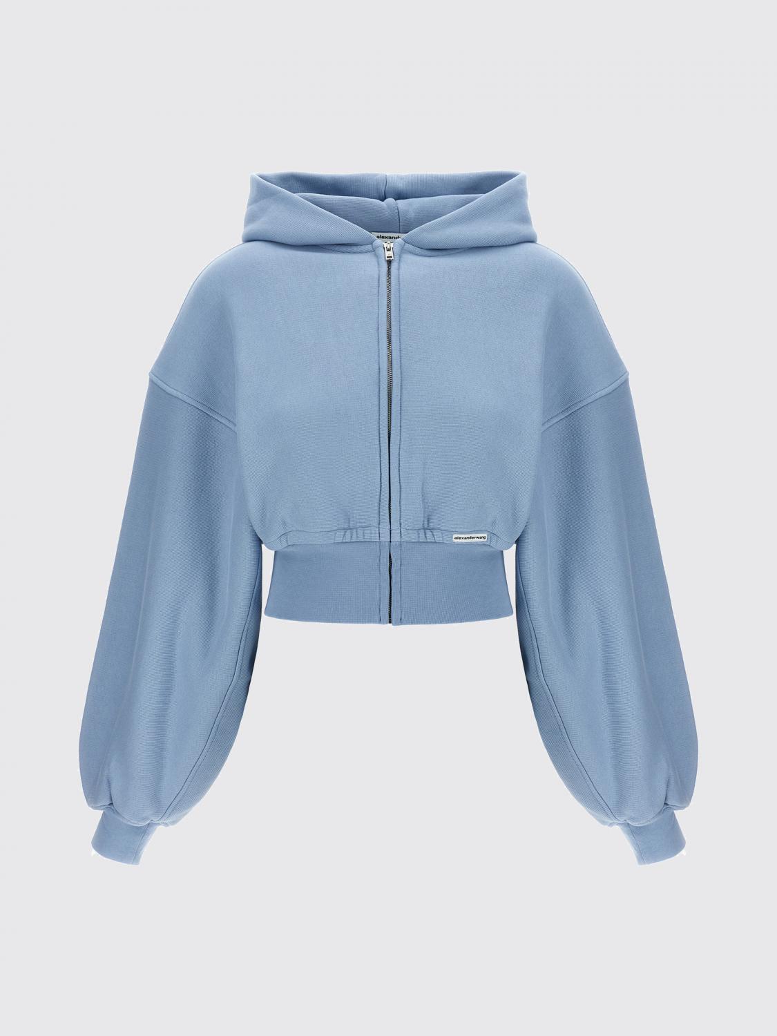 T BY ALEXANDER WANG SWEATSHIRT: Sweatshirt damen T by Alexander Wang, Blau - Img 1