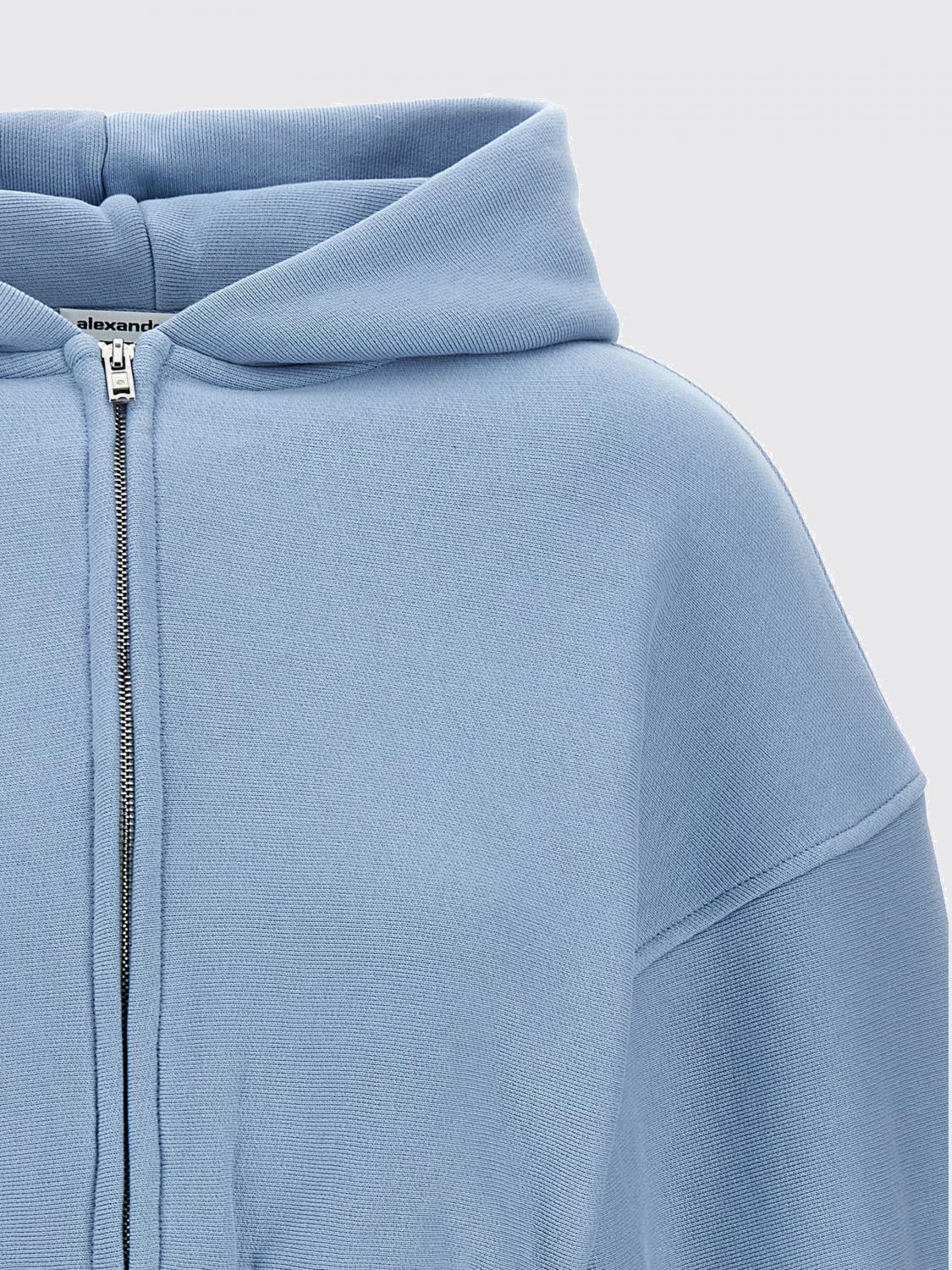 T BY ALEXANDER WANG SWEATSHIRT: Sweatshirt damen T by Alexander Wang, Blau - Img 3