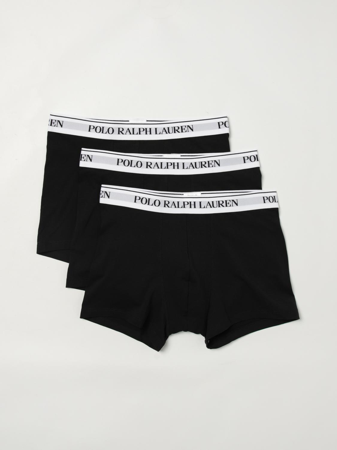 POLO RALPH LAUREN INTIMO: Set 3 boxer in cotone stretch Polo Ralph Lauren, Nero 1 - Img 1