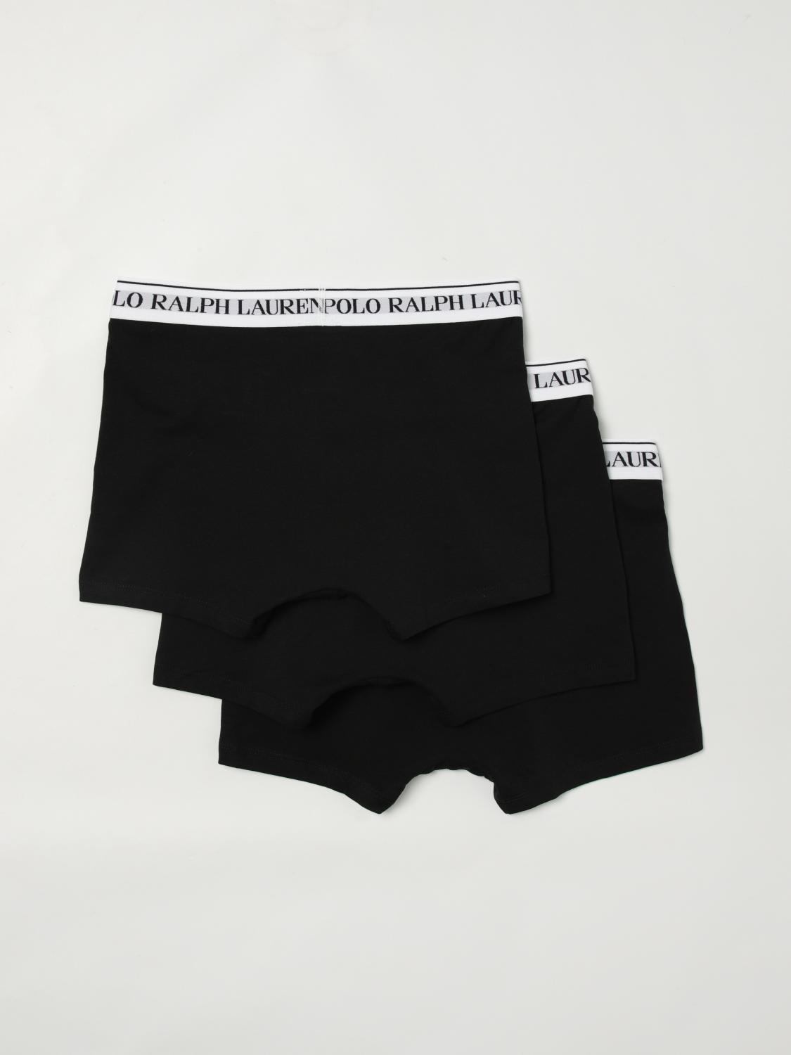 POLO RALPH LAUREN INTIMO: Set 3 boxer in cotone stretch Polo Ralph Lauren, Nero 1 - Img 2