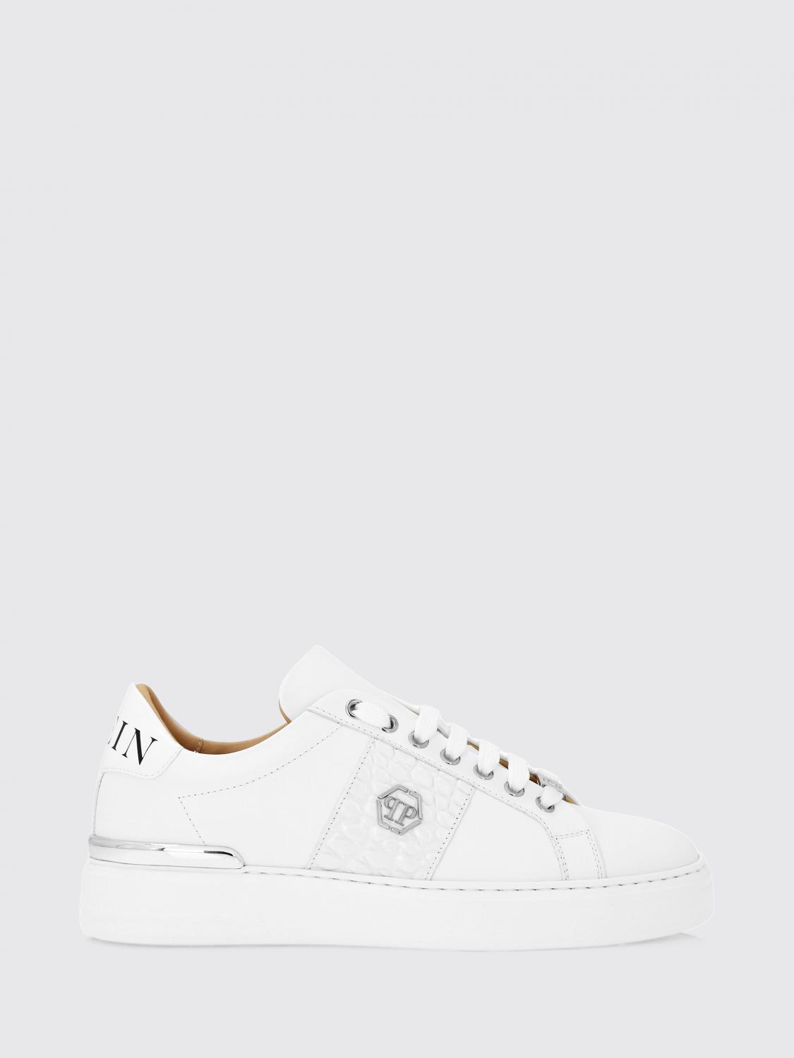 PHILIPP PLEIN BASKETS: Baskets homme Philipp Plein, Blanc 1 - Img 1