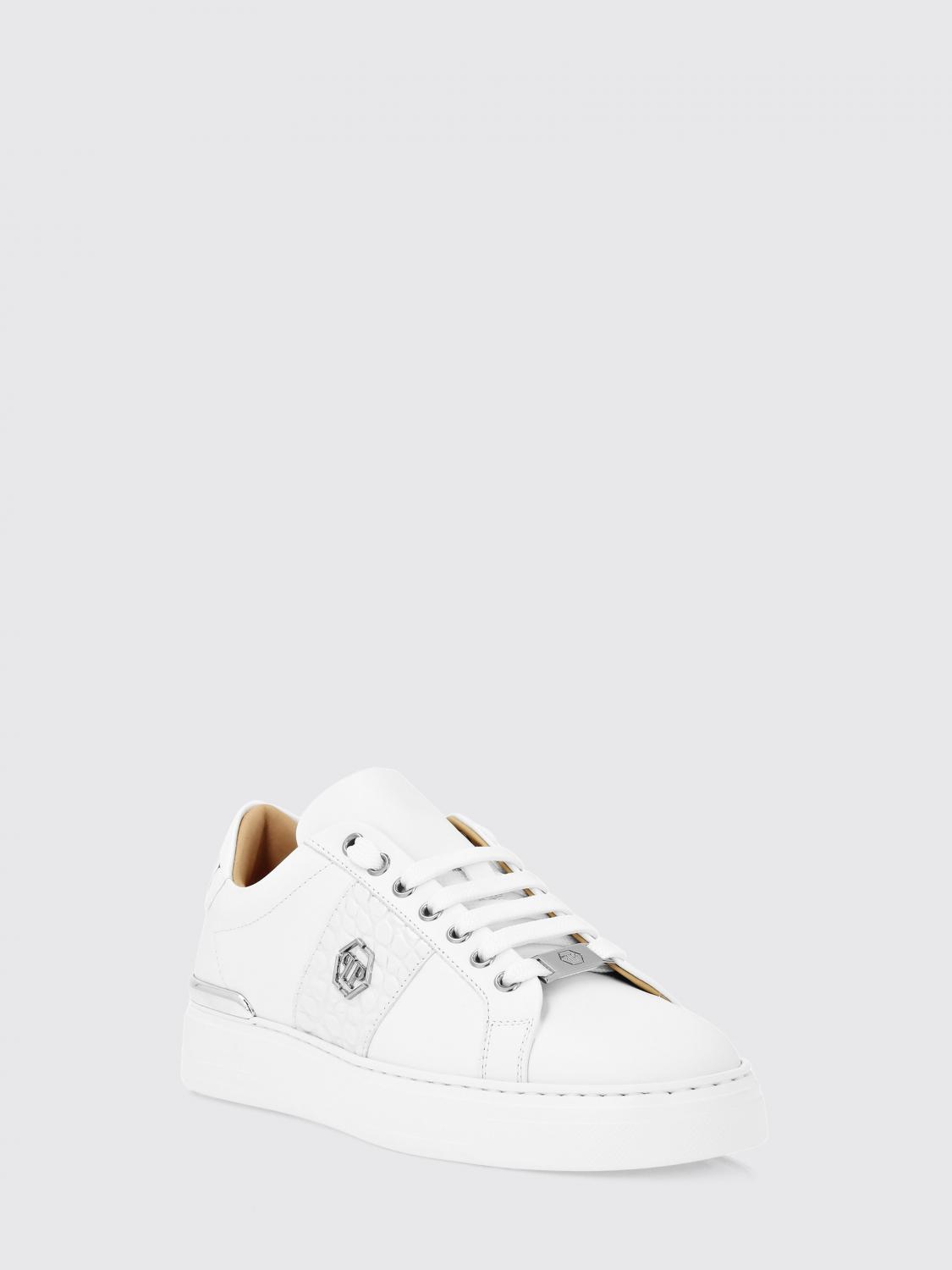 PHILIPP PLEIN BASKETS: Baskets homme Philipp Plein, Blanc 1 - Img 2