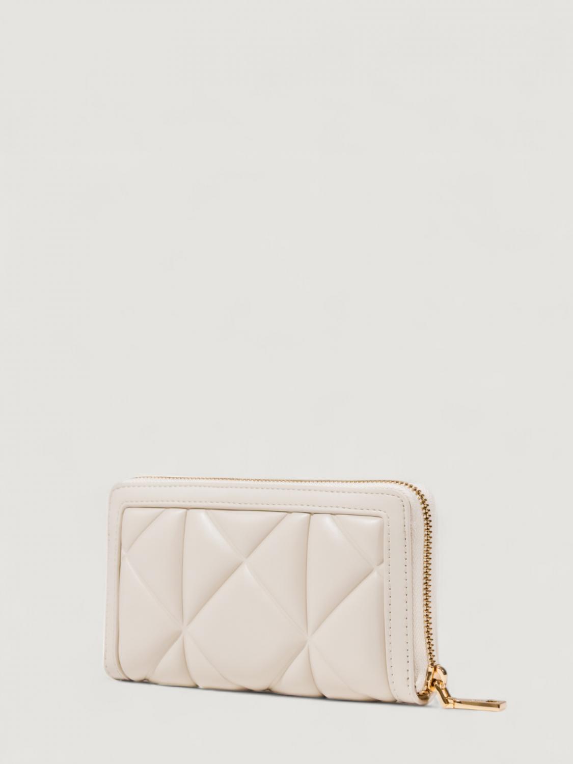 Portafoglio Avorio Portafoglio Love Moschino Bianco LOVE MOSCHINO:  Portafoglio In Pelle Sintetica Matelassè Avorio