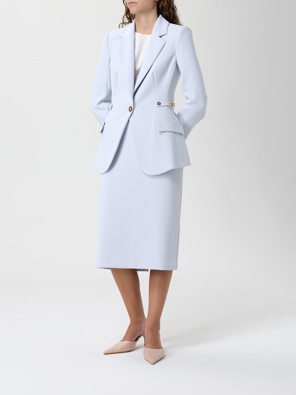 ELISABETTA FRANCHI FALDA: Falda mujer Elisabetta Franchi, Cielo - Img 2