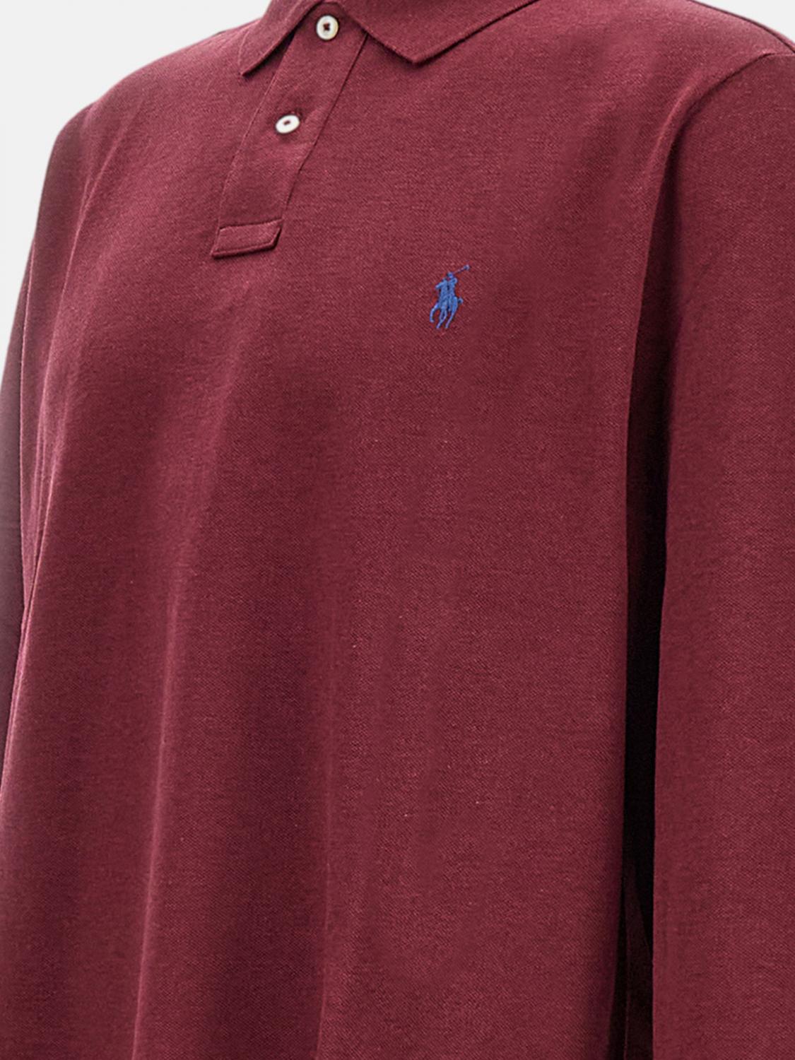POLO RALPH LAUREN POLO SHIRT: Polo shirt men Polo Ralph Lauren, Red - Img 4