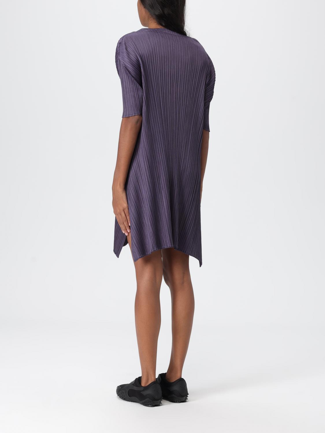 PLEATS PLEASE ISSEY MIYAKE VESTIDO: Vestido mujer Pleats Please Issey Miyake, Gris - Img 2