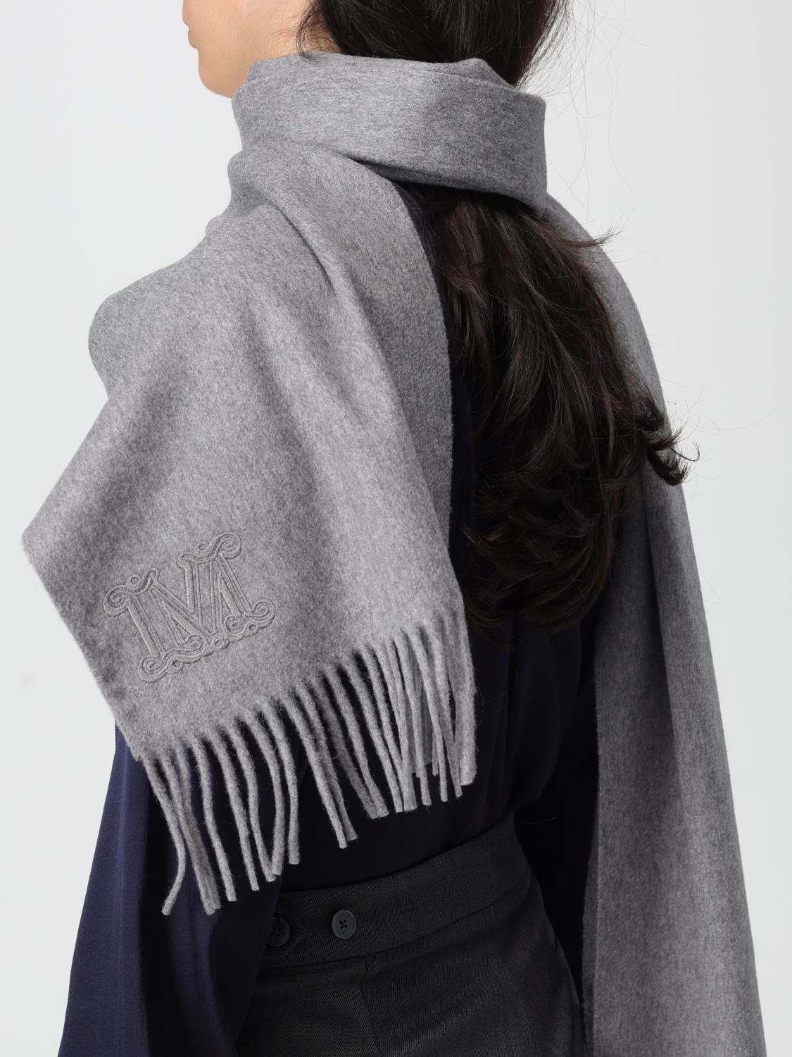 MAX MARA SCIARPA: Sciarpa Max Mara in cashmere , Grigio - Img 4