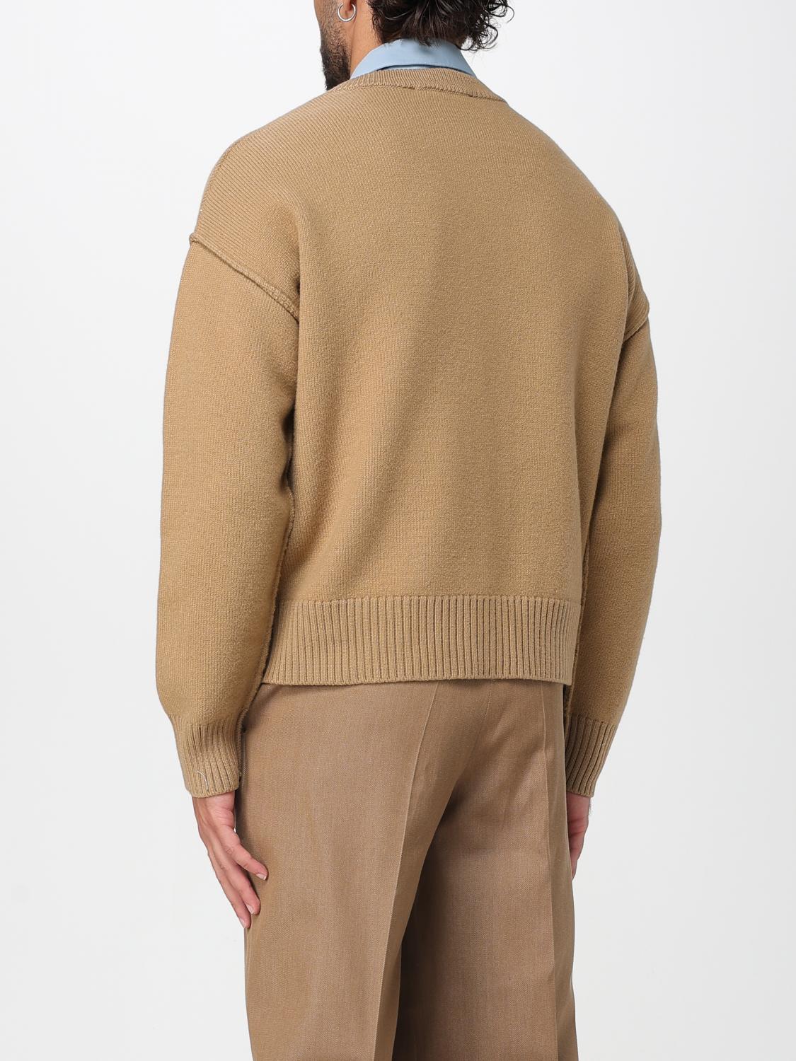 AMI PARIS PULLOVER: Pullover herren Ami Paris, Camel - Img 3