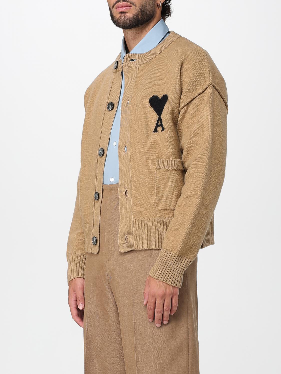 AMI PARIS PULLOVER: Pullover herren Ami Paris, Camel - Img 4