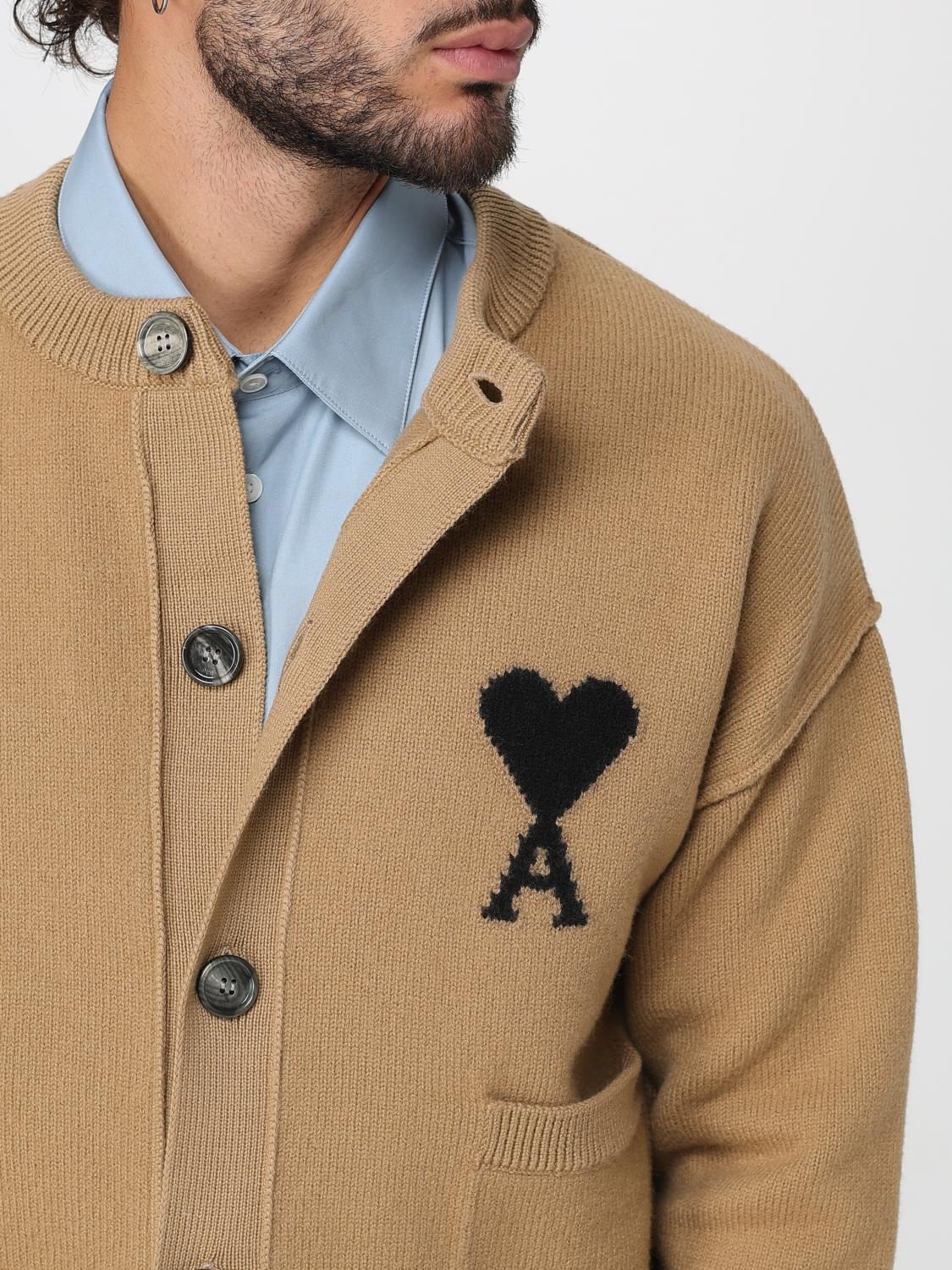 AMI PARIS PULLOVER: Pullover herren Ami Paris, Camel - Img 5