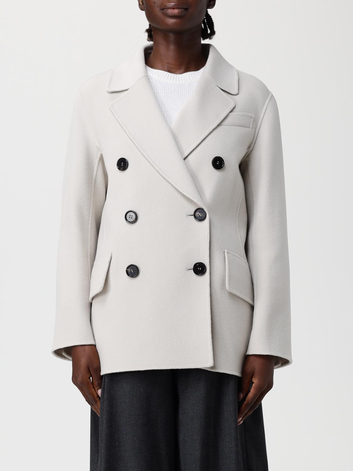 'S MAX MARA MANTEL: Jacke damen 's Max Mara, Weiß - Img 1
