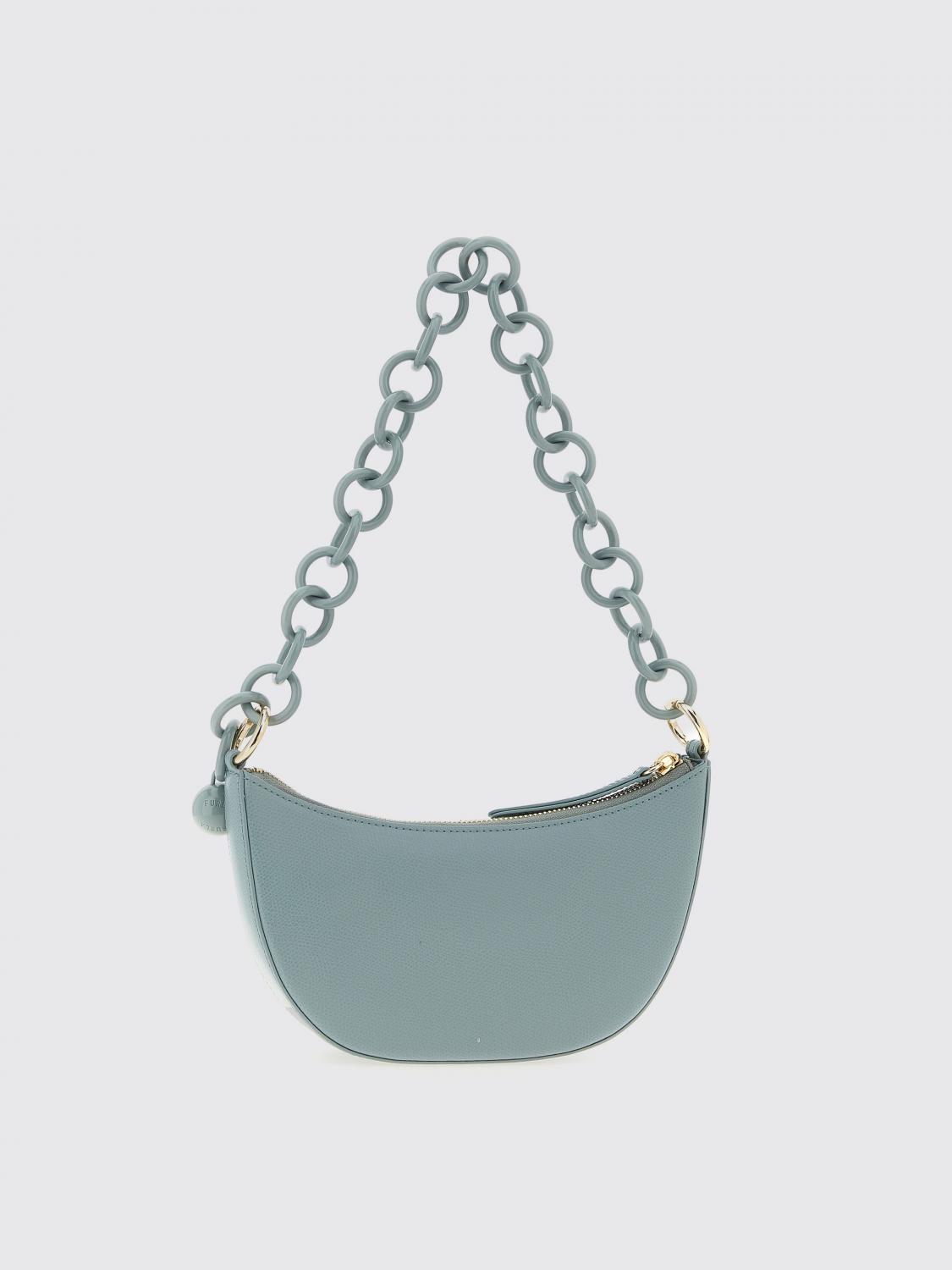 FURLA MINI BAG: Shoulder bag woman Furla, Blue - Img 2