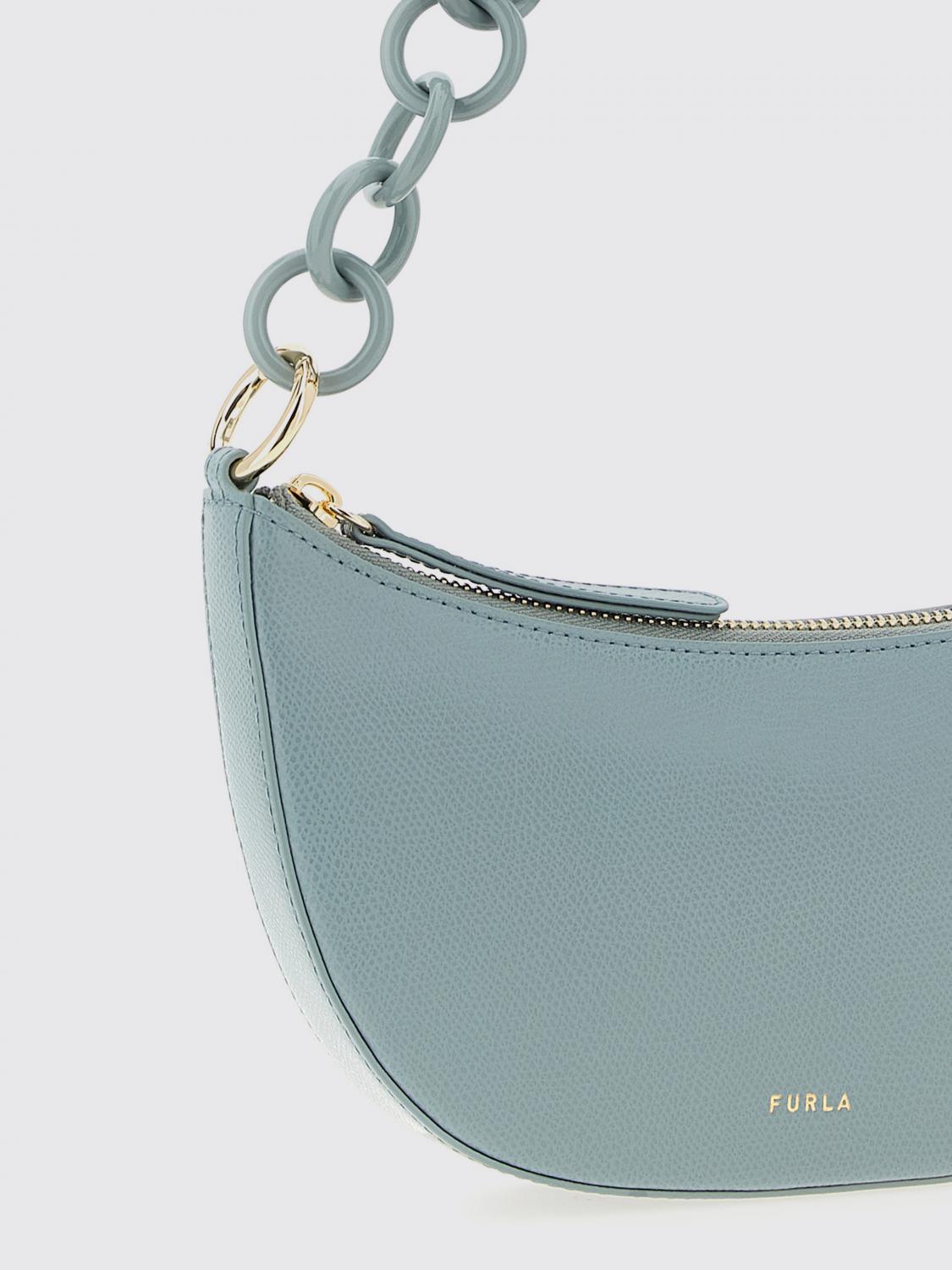 FURLA MINI BAG: Shoulder bag woman Furla, Blue - Img 3