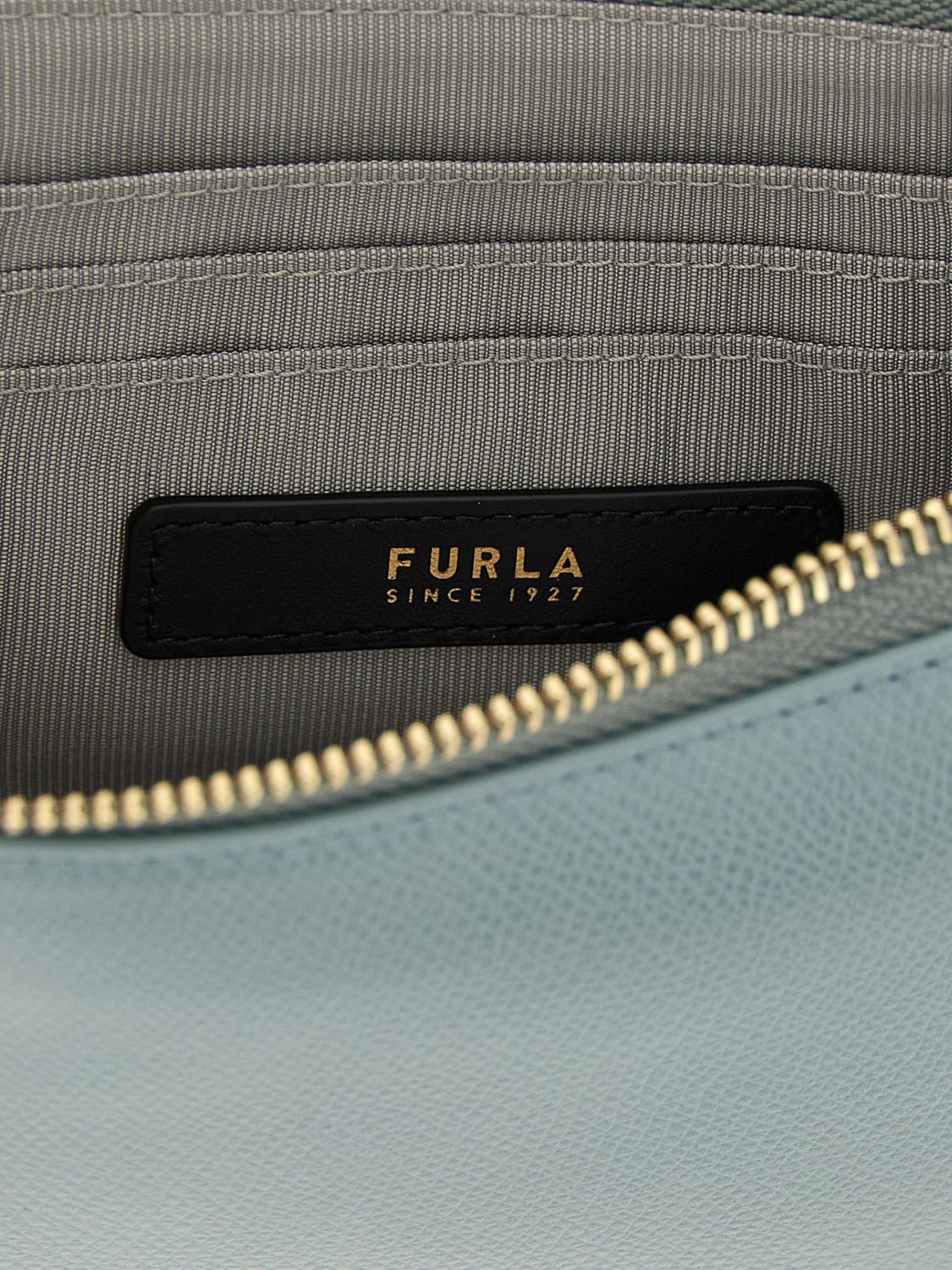 FURLA MINI BAG: Shoulder bag woman Furla, Blue - Img 4