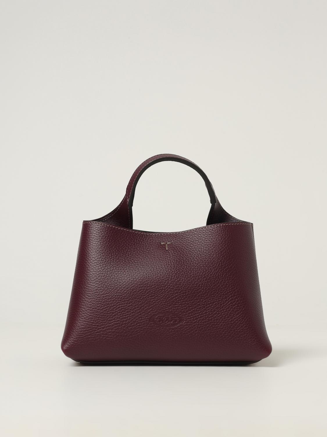 TOD'S BORSA A MANO: Borsa a mano in pelle di vitello a grana Tod's, Viola - Img 1