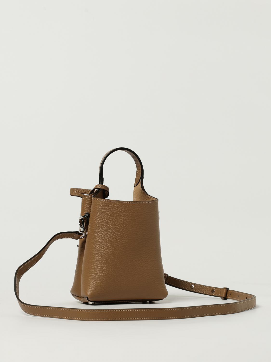 TOD'S BORSA MINI: Borsa a mano in pelle di vitello a grana Tod's, Beige - Img 2