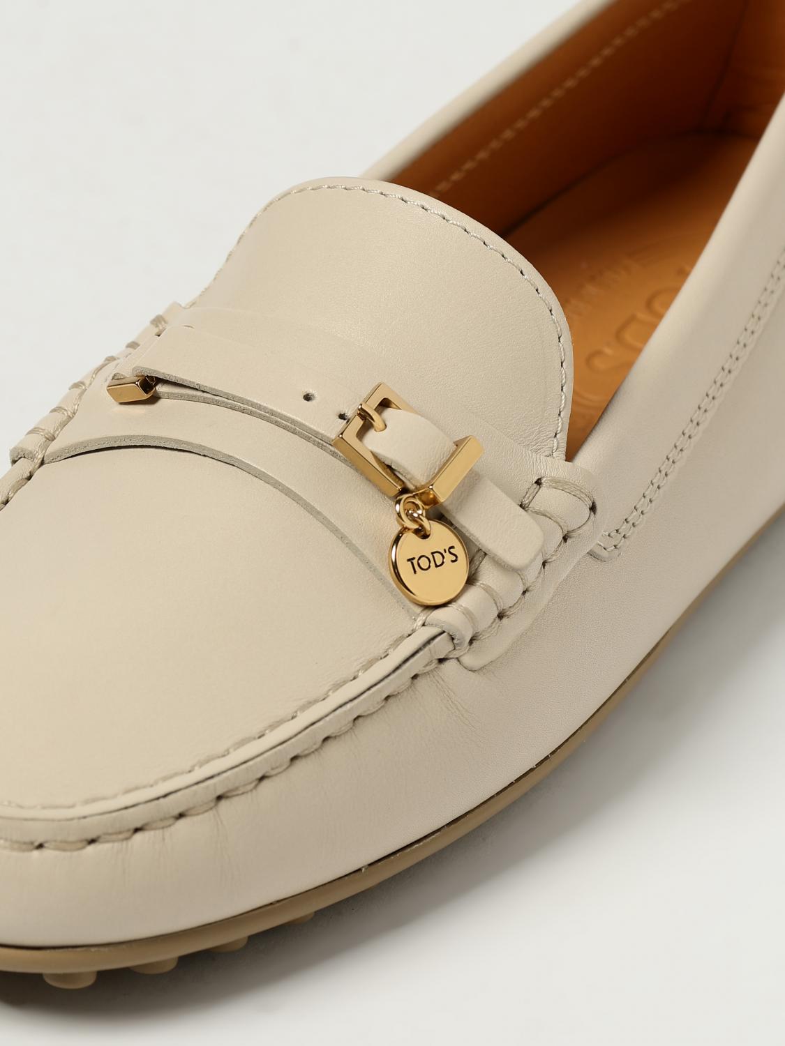 TOD'S MOCASSINI: Mocassino Driver Tod's in pelle , Bianco - Img 4