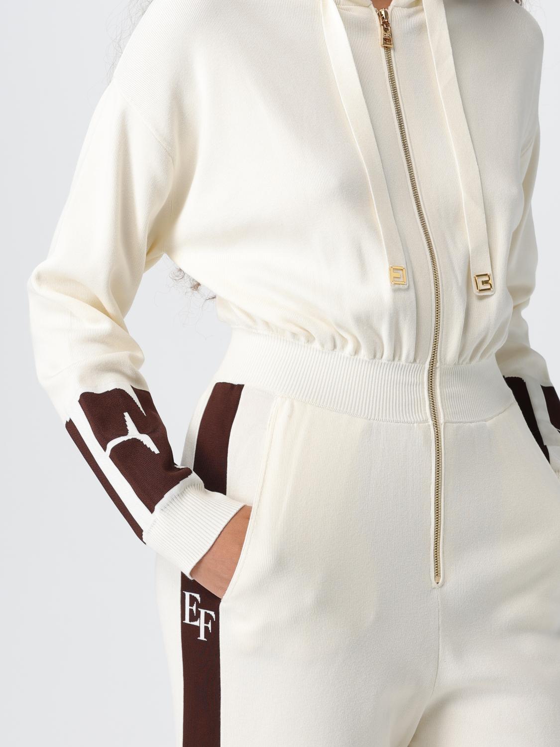 ELISABETTA FRANCHI COMBINAISON: Pantalon femme Elisabetta Franchi, Lait - Img 3