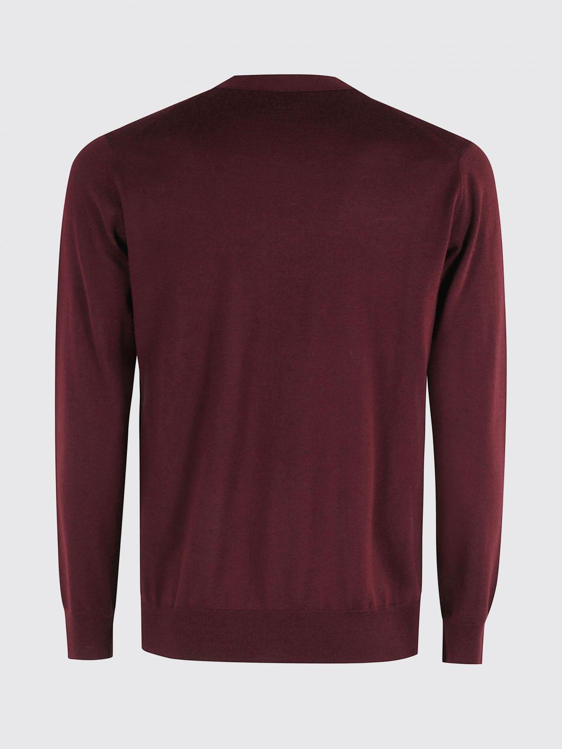 PAOLO PECORA SWEATER: Sweater men Paolo Pecora, Burgundy - Img 2