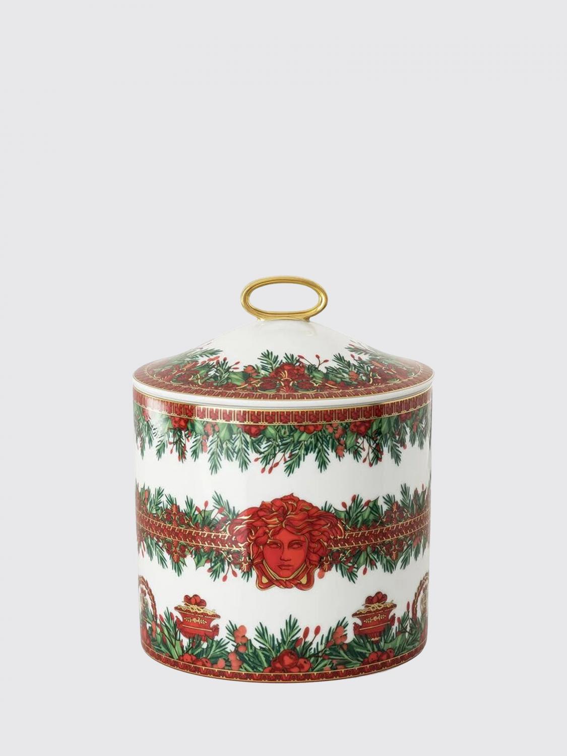 VERSACE HOME ACCESSORI DECORATIVI: Scatola Love Baroque Holiday Versace Home in porcellana , Rosso - Img 1