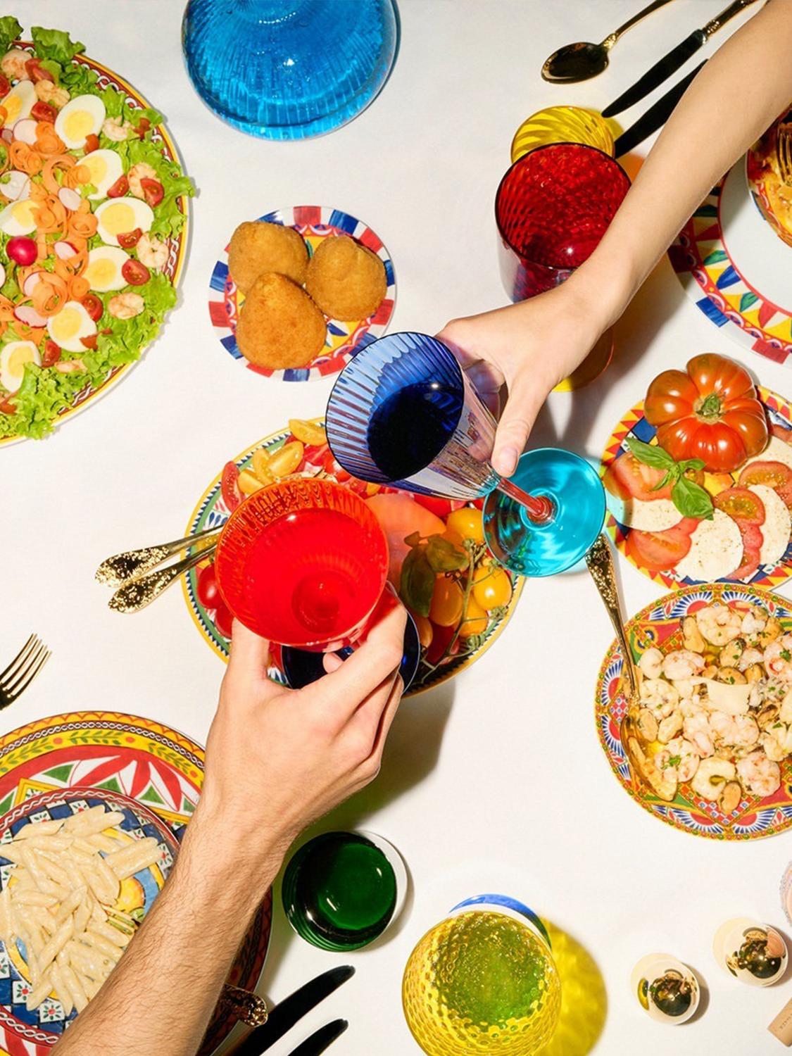 DOLCE & GABBANA GLASWAREN: Glaswaren lifestyle Dolce & Gabbana, Bunt - Img 2