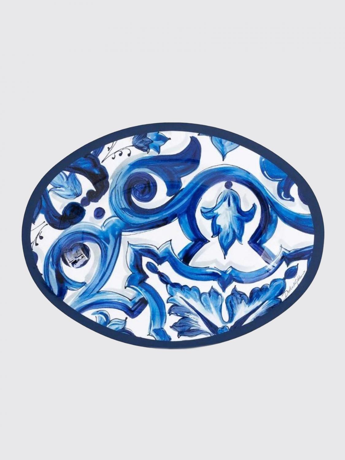 DOLCE & GABBANA TRAYS: Trays lifestyle Dolce & Gabbana, Blue - Img 1