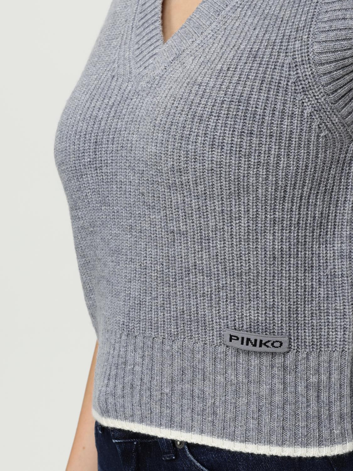 PINKO WAISTCOAT: Waistcoat woman Pinko, Grey - Img 3