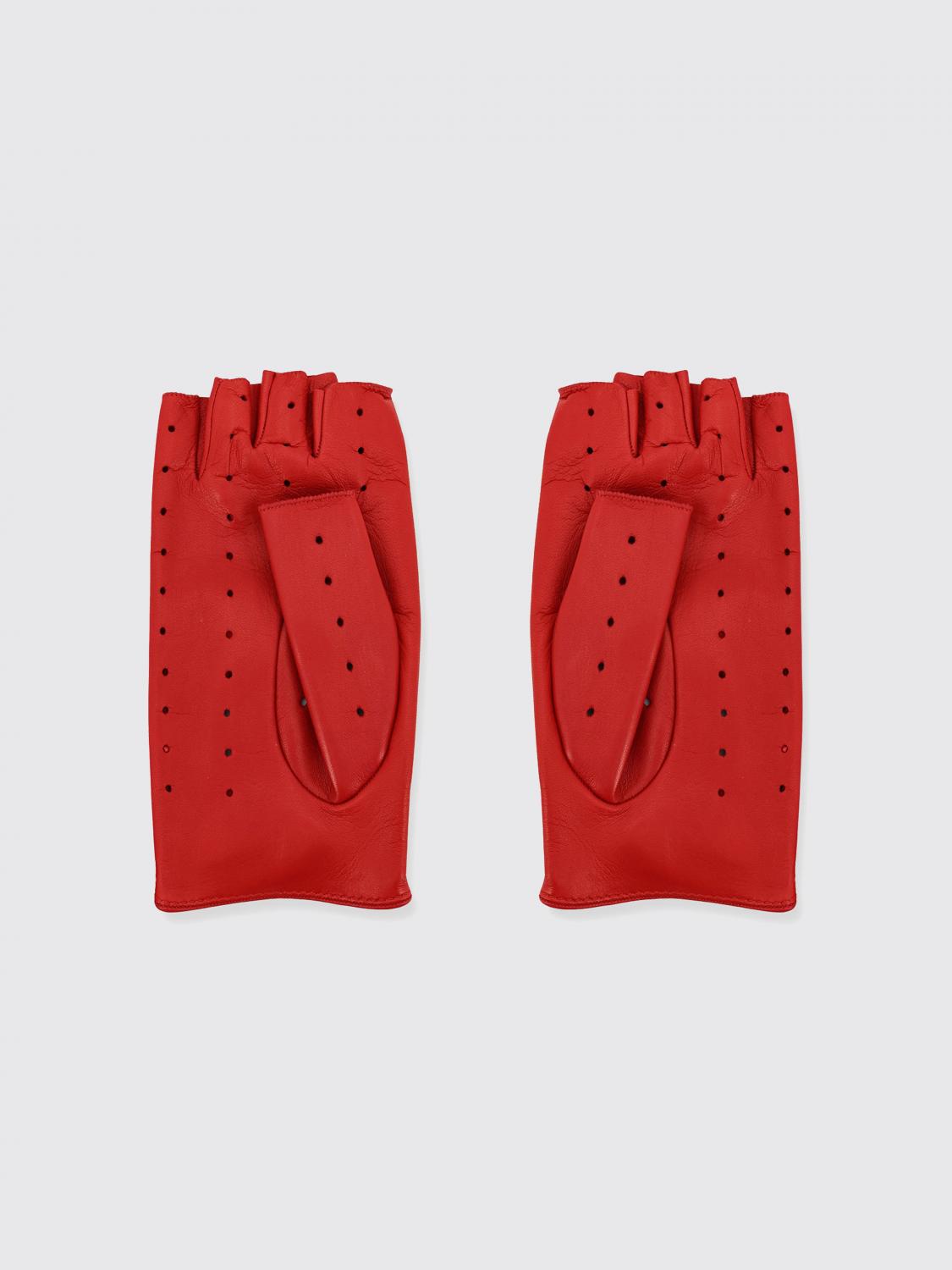 VALENTINO GARAVANI GUANTI: Guanti Valentino Garavani in pelle , Rosso - Img 2