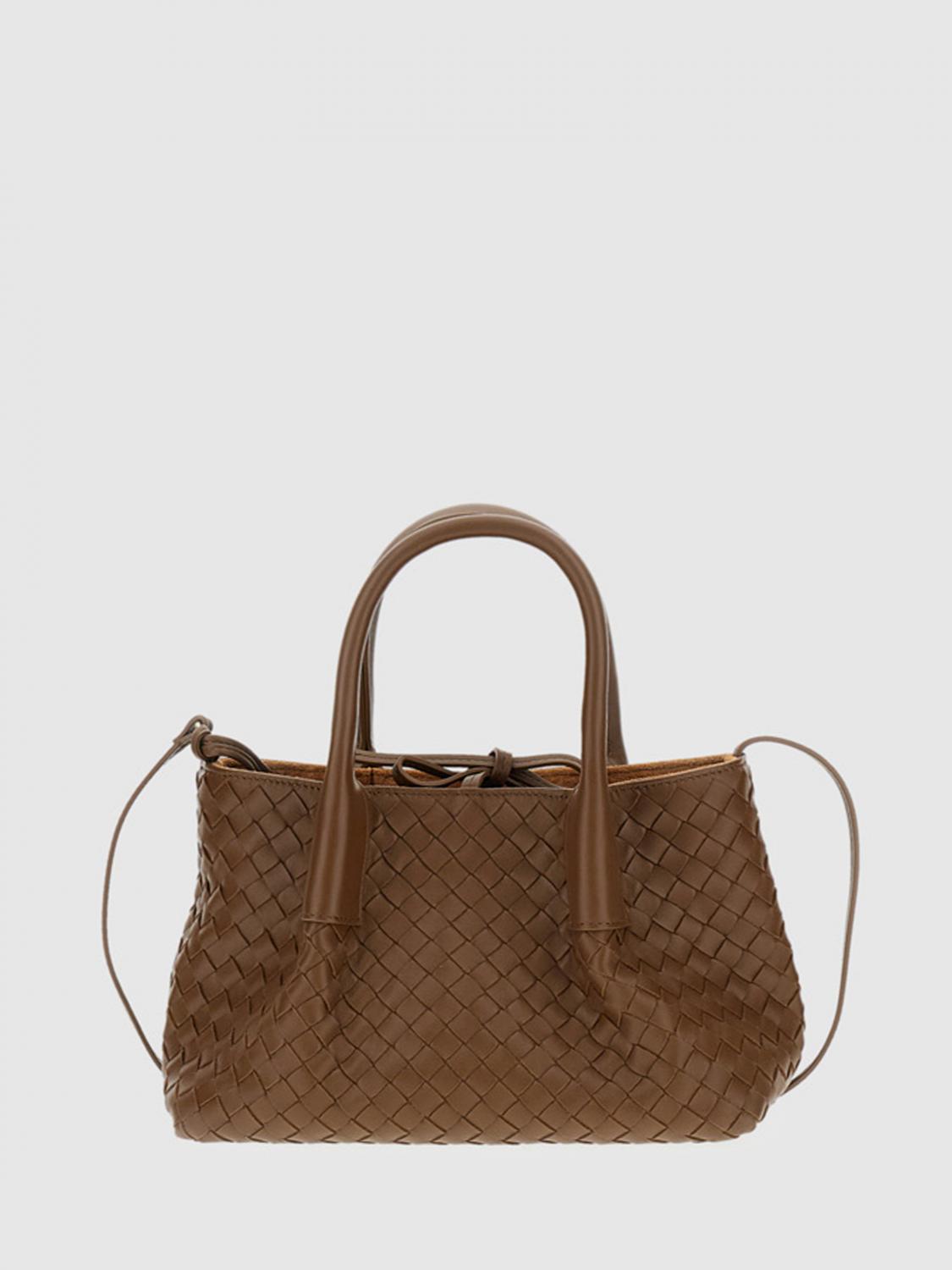 BOTTEGA VENETA HANDBAG: Shoulder bag woman Bottega Veneta, Brown - Img 2