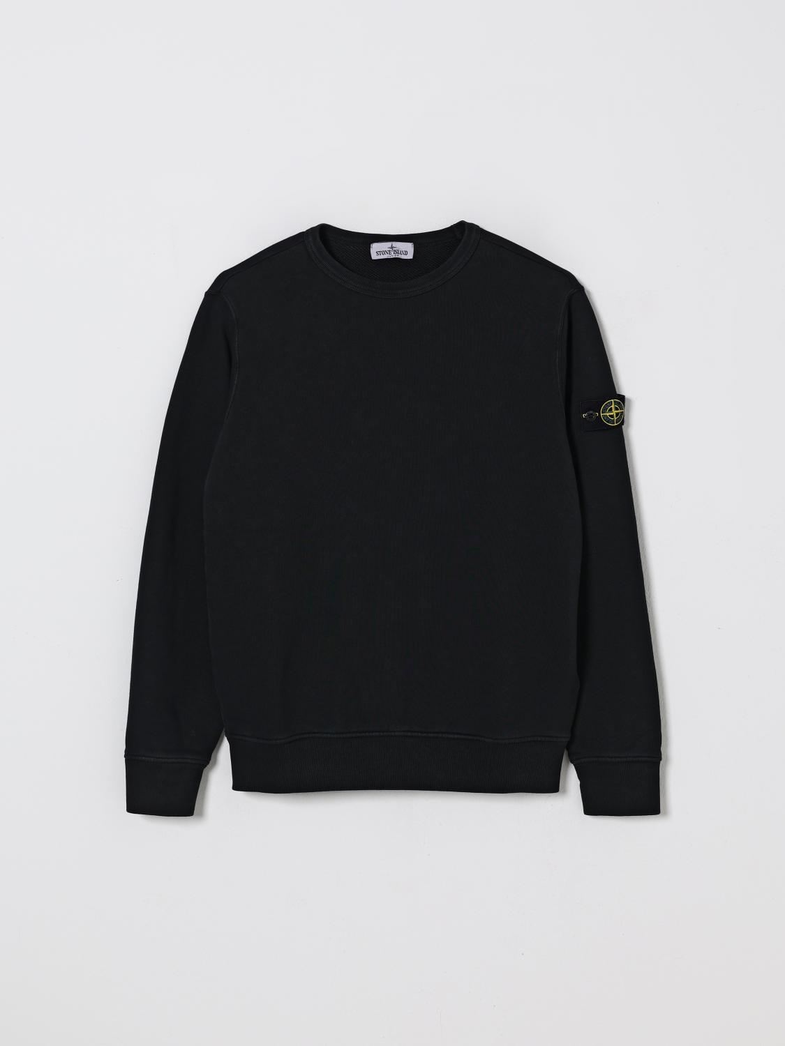 STONE ISLAND JUNIOR PULLOVER: Pullover kinder Stone Island Junior, Schwarz - Img 1