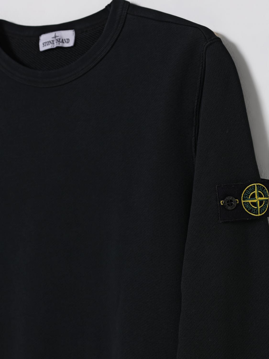STONE ISLAND JUNIOR PULLOVER: Pullover kinder Stone Island Junior, Schwarz - Img 3