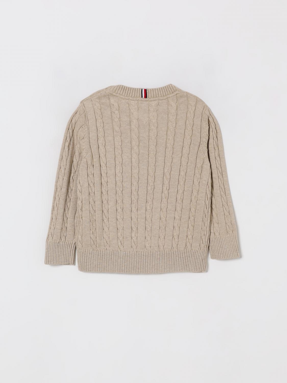 TOMMY HILFIGER SWEATER: Sweater kids Tommy Hilfiger, Beige - Img 2