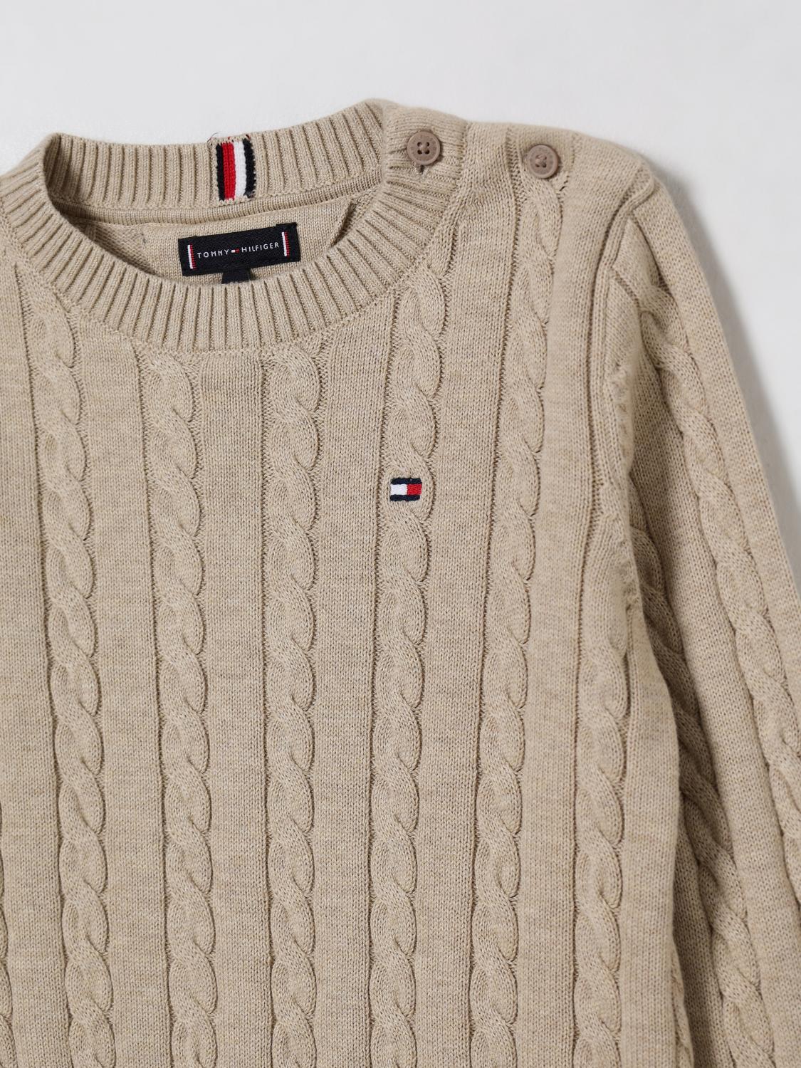 TOMMY HILFIGER SWEATER: Sweater kids Tommy Hilfiger, Beige - Img 3