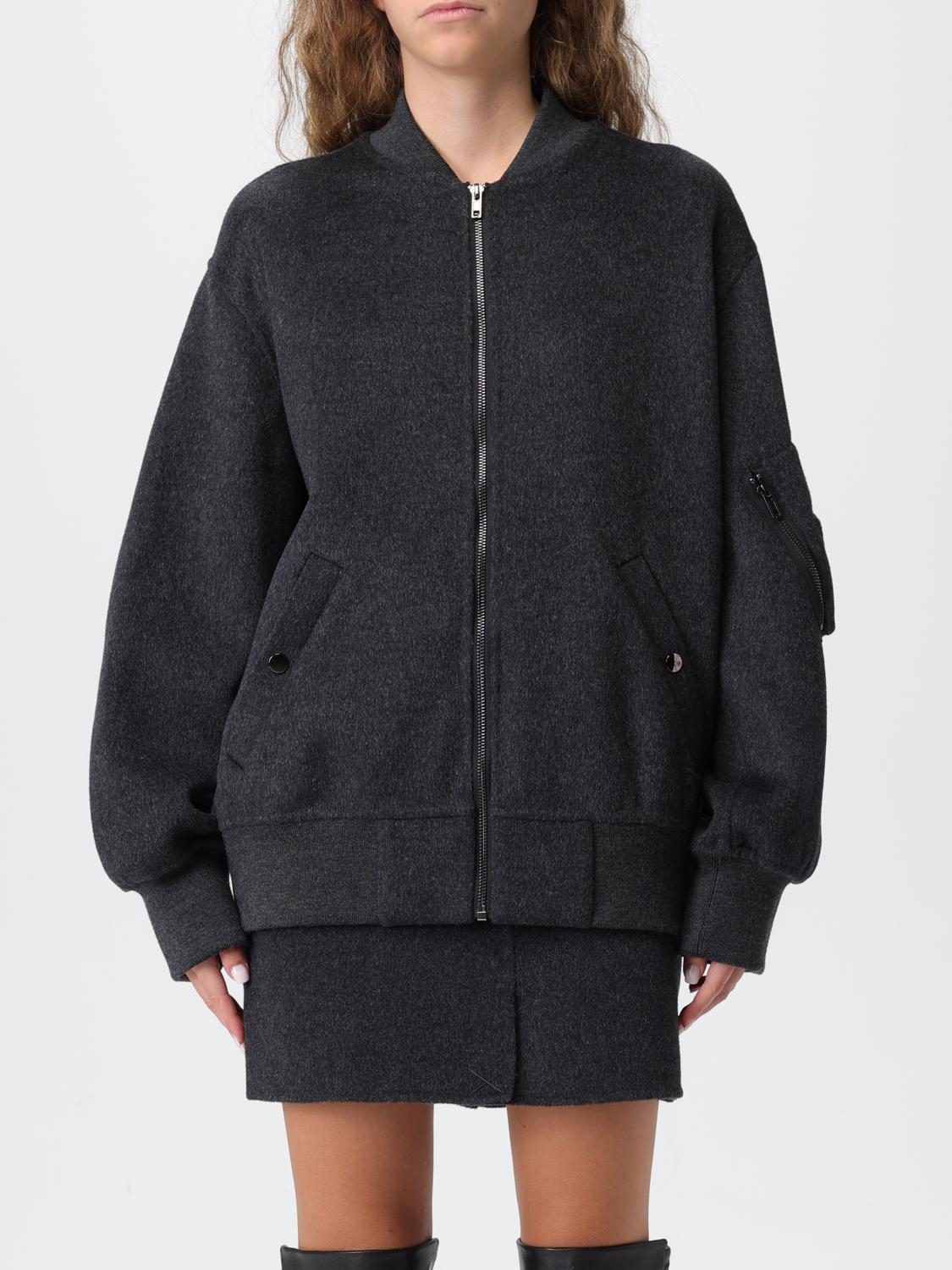 SEMICOUTURE GIACCA: Bomber Semicouture in lana , Grigio - Img 1