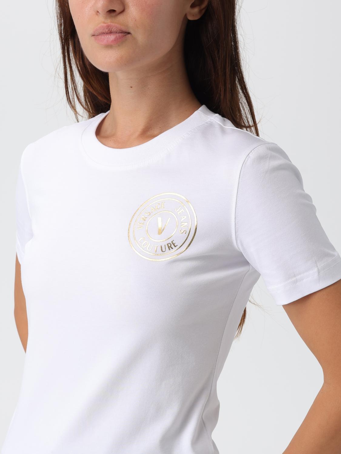 VERSACE JEANS COUTURE: T-shirt woman - White | Versace Jeans