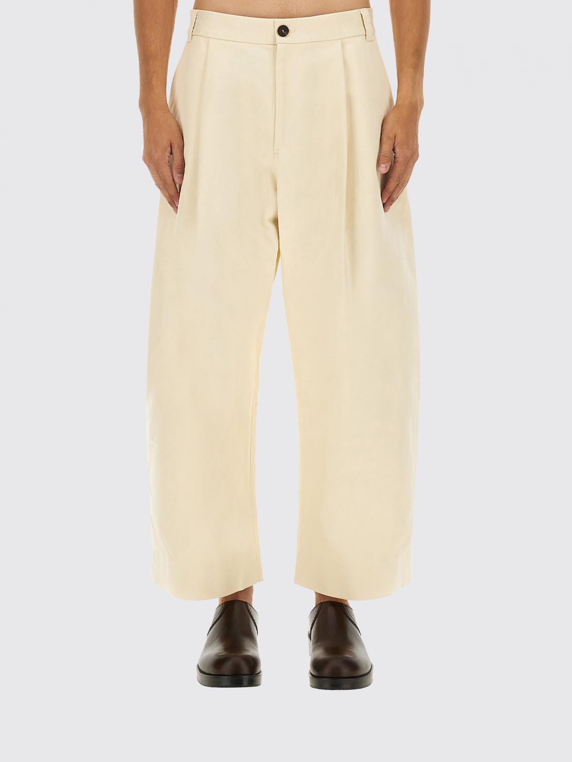 STUDIO NICHOLSON PANTALON: Pantalon homme Studio Nicholson, Beige - Img 1