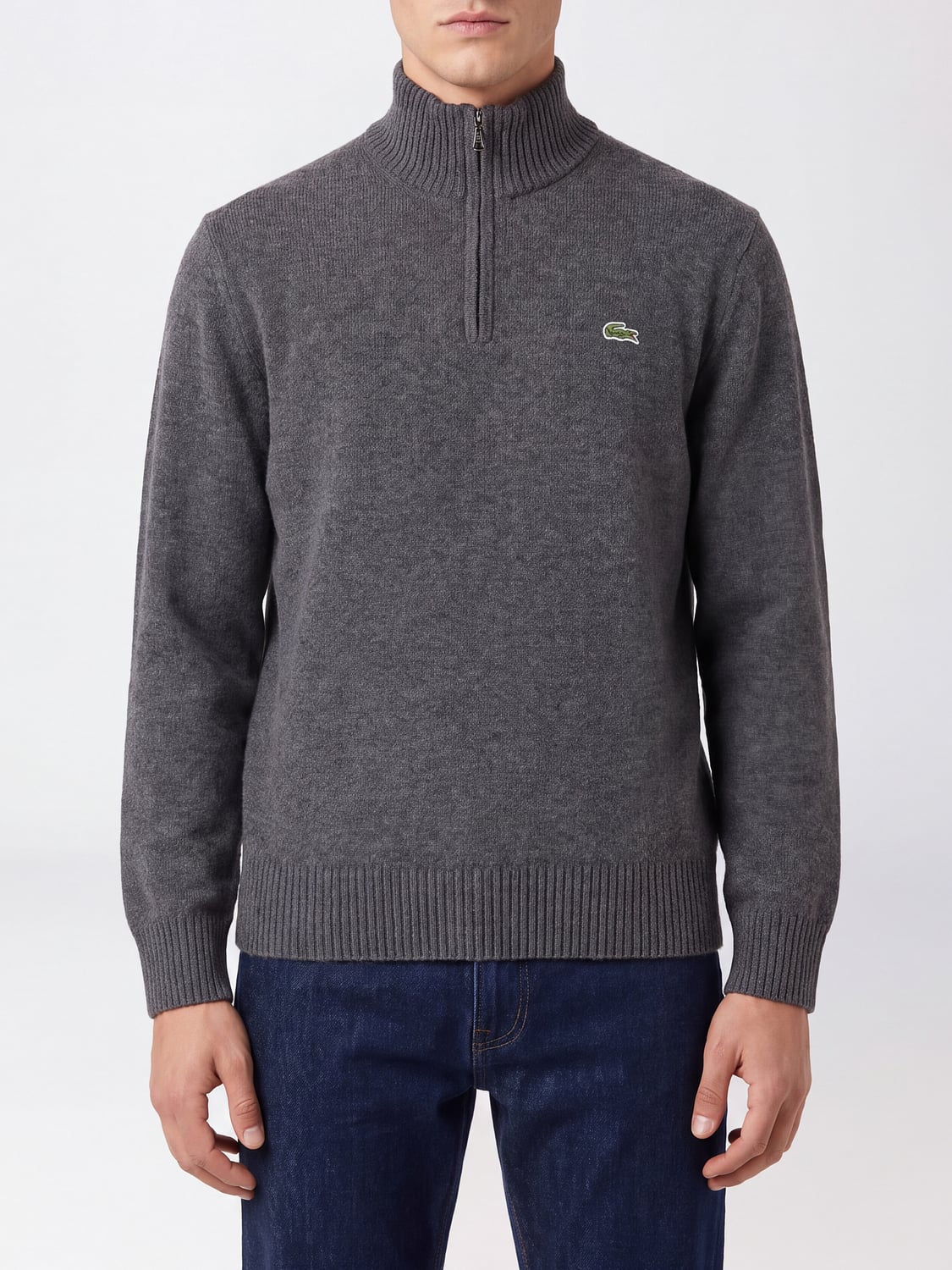 LACOSTE SWEATER: Sweater men Lacoste, Grey - Img 1