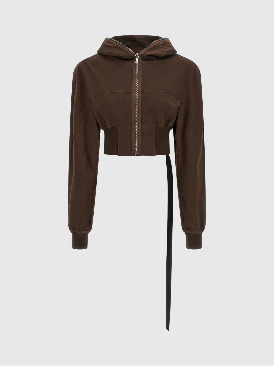 RICK OWENS DRKSHDW SWEATSHIRT: Sweatshirt woman Rick Owens Drkshdw, Brown - Img 1
