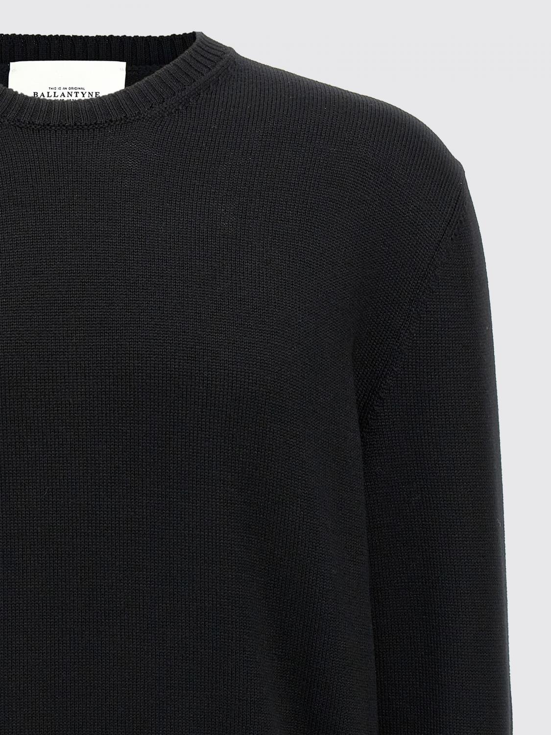 BALLANTYNE SWEATER: Sweater men Ballantyne, Black - Img 3