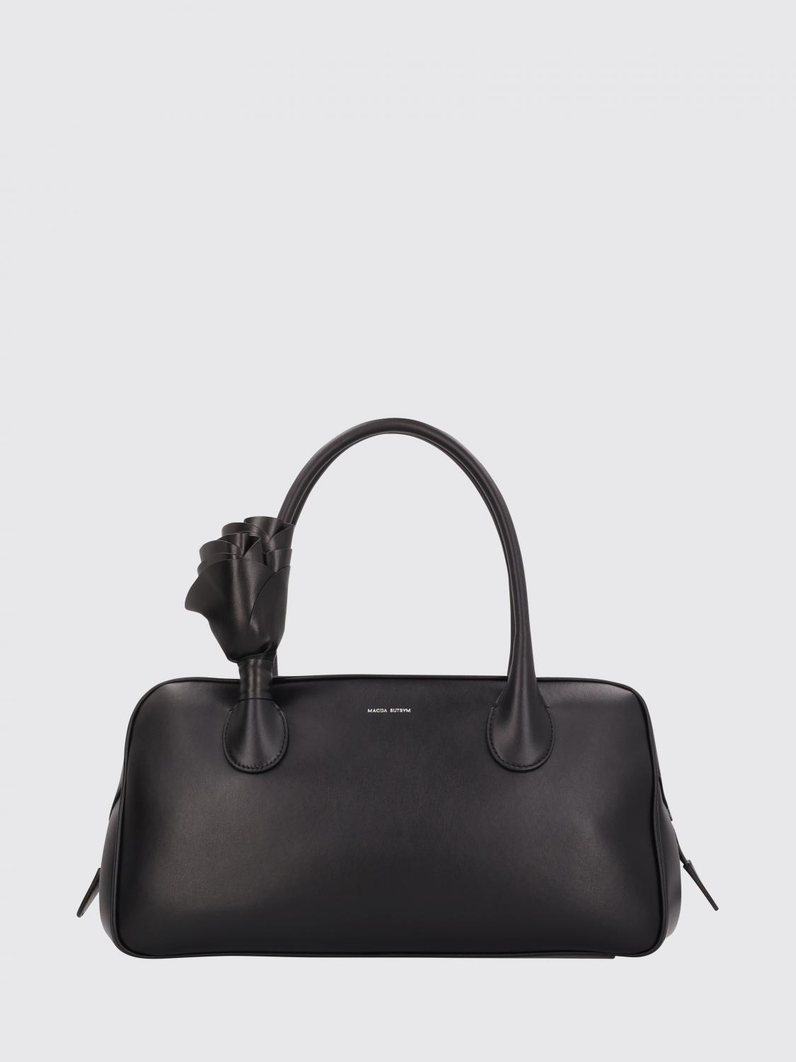 MAGDA BUTRYM BORSA A MANO: Borsa Brigitte Magda Butrym con fiore , Nero - Img 1