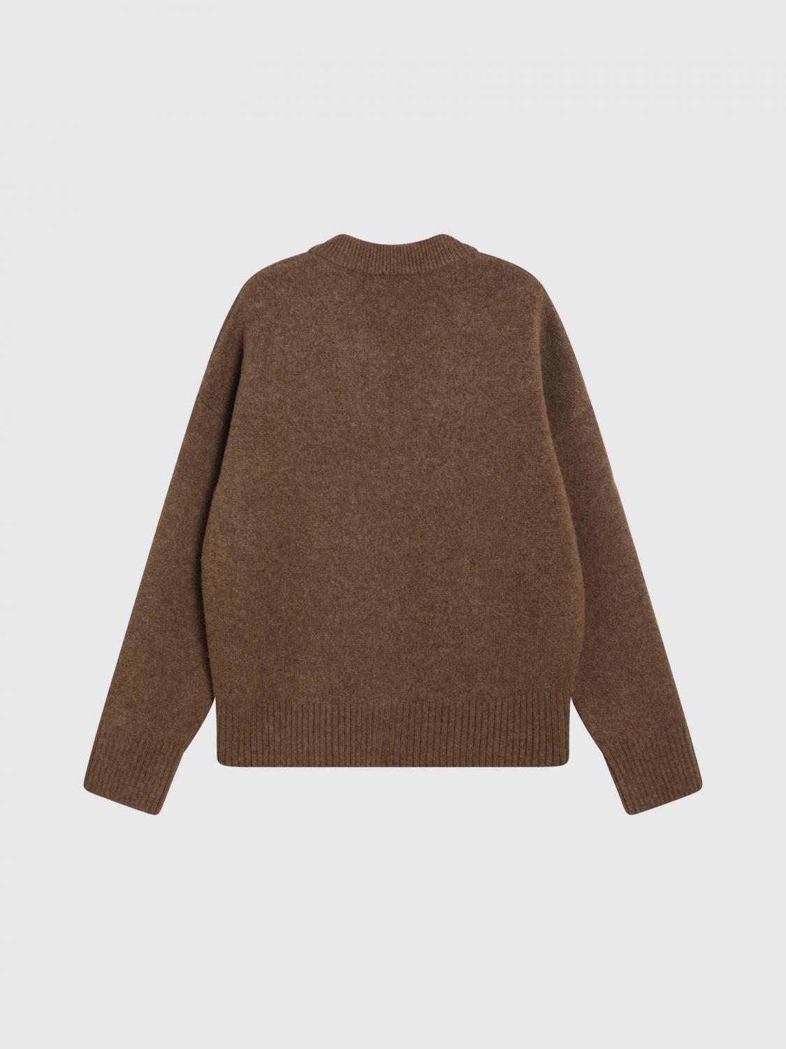 AMI PARIS PULL: Pull homme Ami Paris, Marron - Img 2