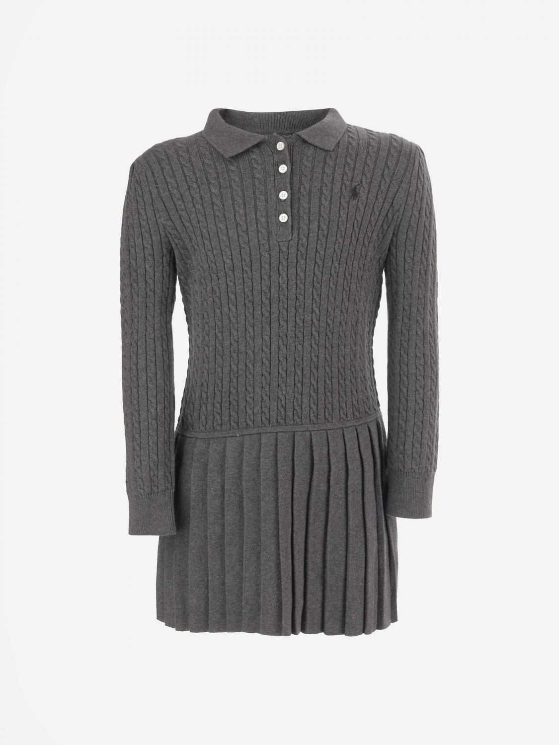 POLO RALPH LAUREN VESTIDO: Vestido niños Polo Ralph Lauren, Gris - Img 1