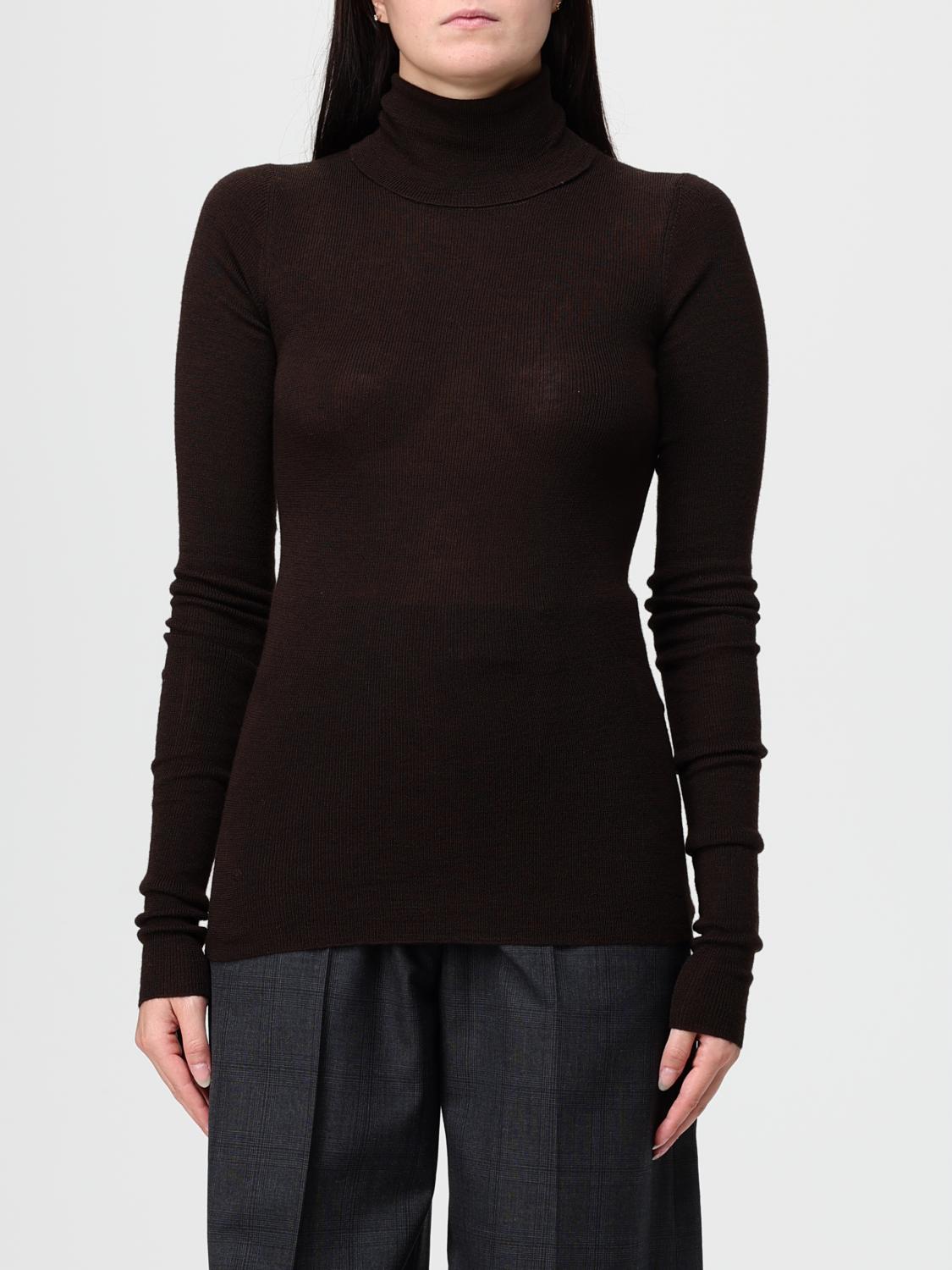 THE FRANKIE SHOP 毛衣: 毛衣 女士 The Frankie Shop, 棕色 - Img 1