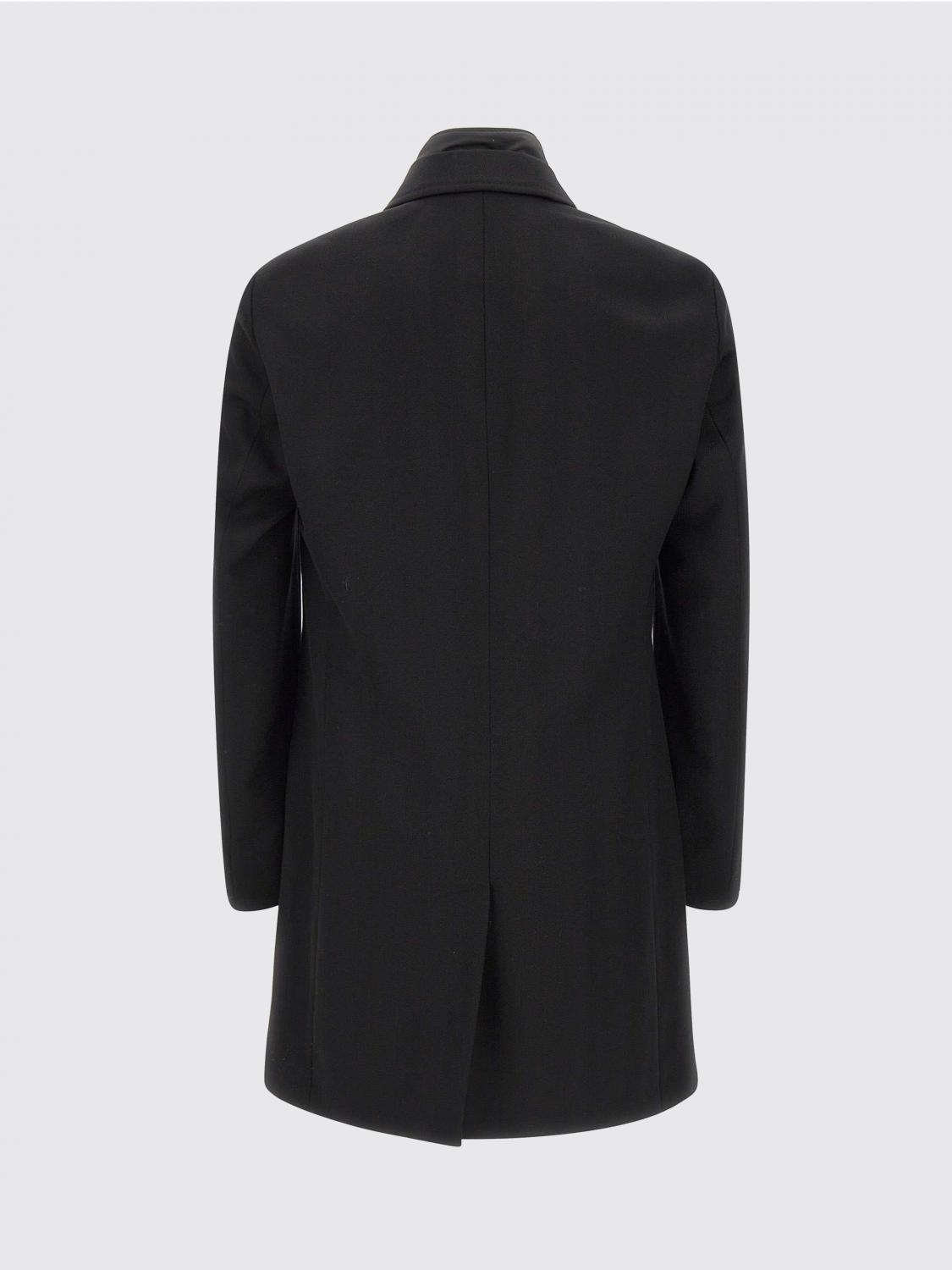 BOSS CAPPOTTO: Cappotto a monopetto con pettorina Boss, Nero - Img 3