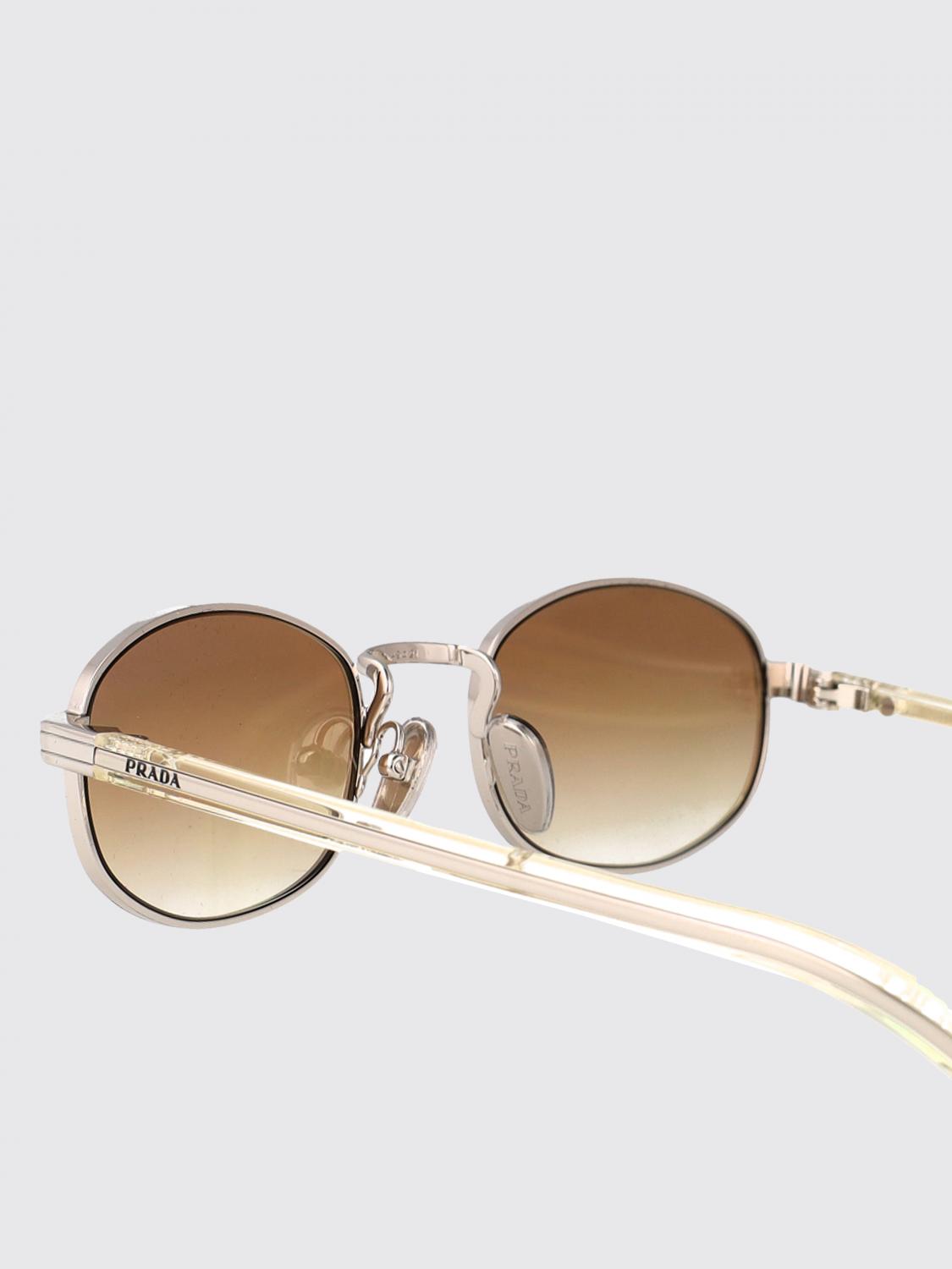 PRADA サングラス: Prada 0PRB53S スチール アセテート サングラス, シルバー - Img 4