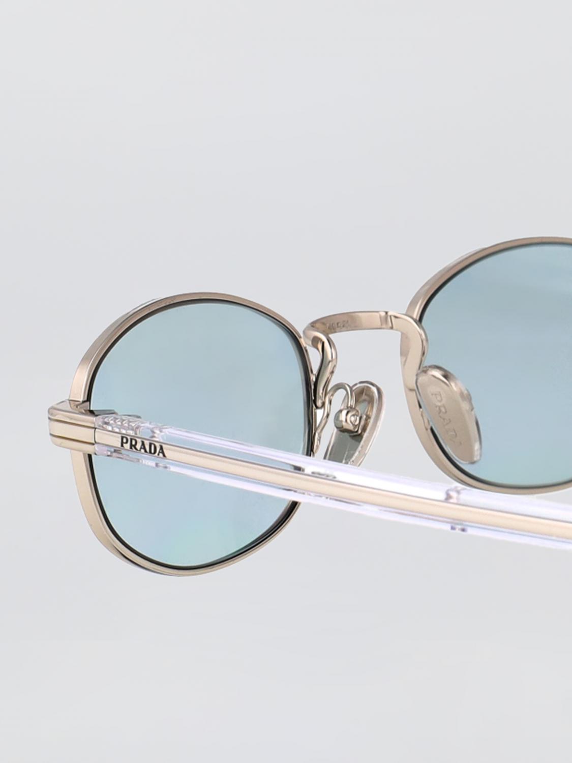 PRADA OCCHIALI DA SOLE: Occhiali da sole 0PRB53S Prada in acciaio ed acetato , Silver - Img 3